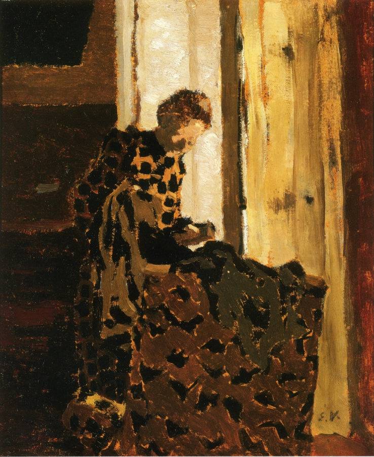 Woman Brushing a Garment - Edouard Vuillard