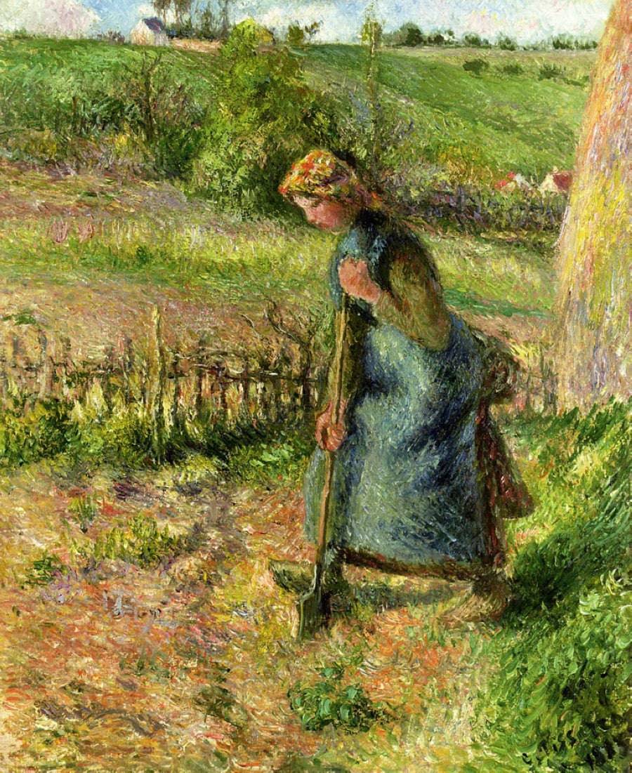 Woman Digging - Camille Pissarro