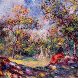 Woman in a Landscape by Pierre-Auguste Renoir — Oil Painting Reproduction