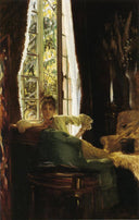 Woman in an Interior by James Tissot — hand-painted eco oil painting reproduction on canvas
