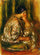Woman in an Oriental Costume in bedroom