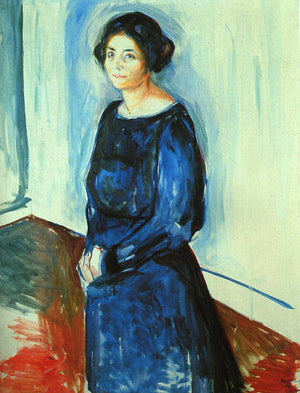 Woman in Blue (Frau Barth) - Edvard Munch