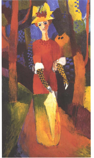 Woman in park - August Macke