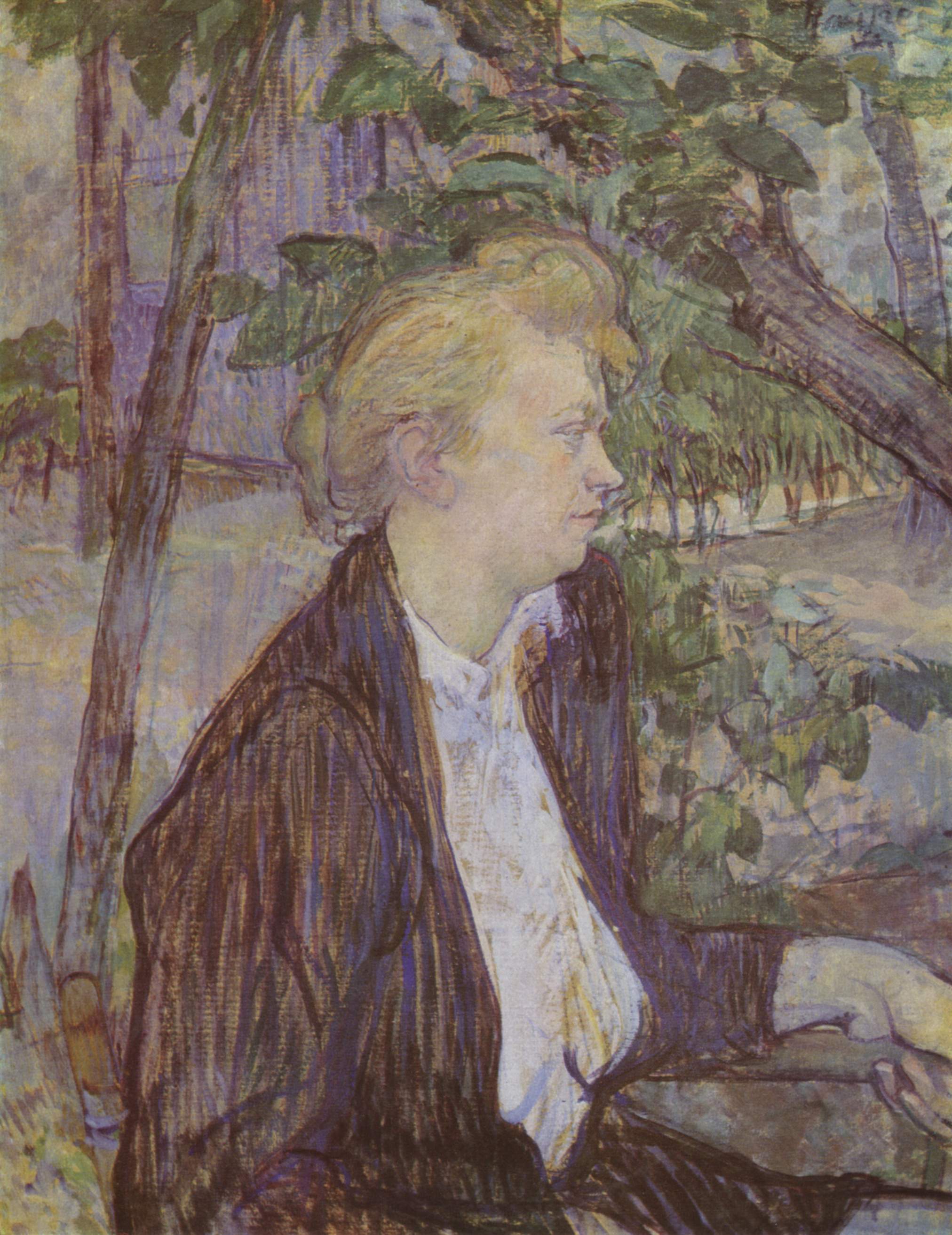 Woman in the Garden - Henri de Toulouse-Lautrec