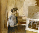 Woman in the Studio by Edouard Vuillard — male oil painting wall art