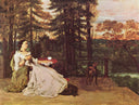 Woman of Frankfurt by Gustave Courbet — male oil painting wall art, Realism