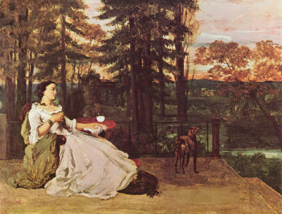 Woman of Frankfurt in entryway