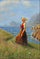 Woman on Hillside in entryway