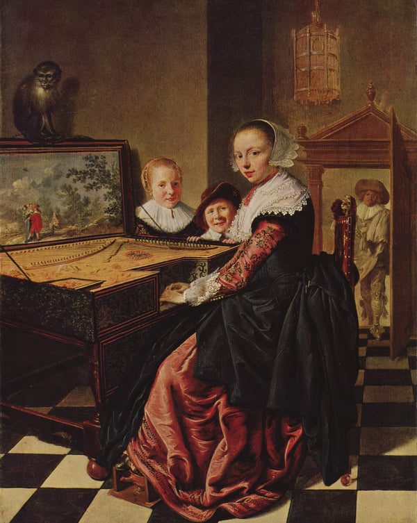 Woman Playing the Virginal