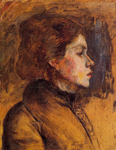 Woman s Head in hallway