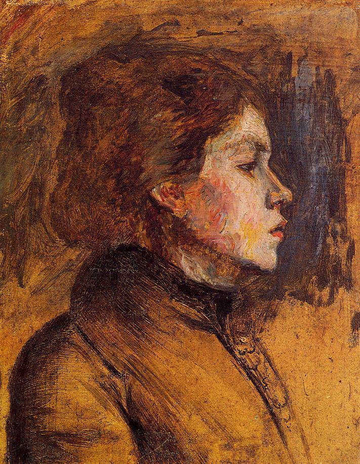 Woman s Head - Henri de Toulouse-Lautrec