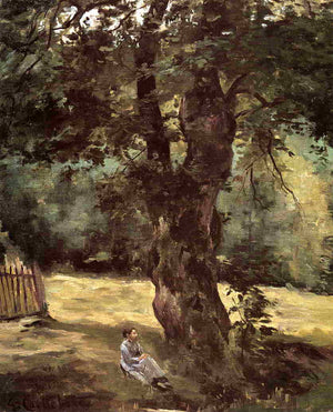 Woman Seated Beneath a Tree - Gustave Caillebotte