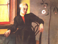 Woman Sitting by the Window by Tivadar Kosztka Csontvary — hand-painted portrait oil painting reproduction on canvas