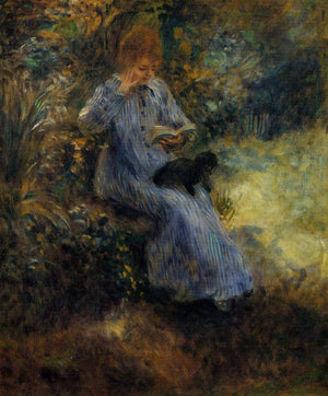 Woman with a Black Dog - Pierre-Auguste Renoir