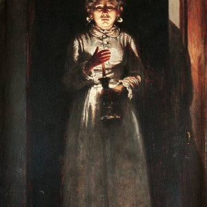Woman with a candle