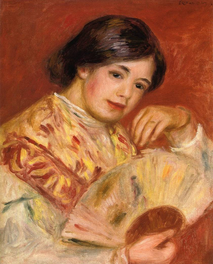 Woman with a Fan - Pierre-Auguste Renoir