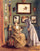 Woman with a Japanese Doll in entryway