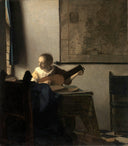 Woman with a lute by Johannes Vermeer — hand-painted portrait oil painting reproduction on canvas