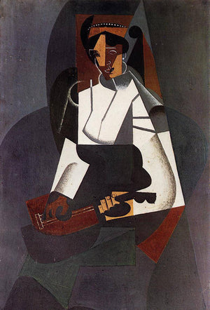 Woman with a Mandolin (after Corot) - Juan Gris