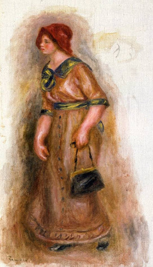 Woman with Bag - Pierre-Auguste Renoir