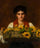 Woman with Sunflowers in study