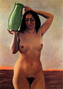 Woman with the Jug by Felix Vallotton — male oil painting wall art, Realism