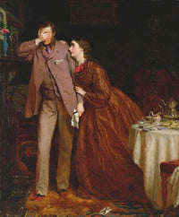 Womanâs mission: companion of manhood by George Elgar Hicks — hand-painted portrait oil painting reproduction on canvas