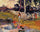 Women at the banks of river in hallway