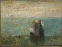 Women at the sea by Jan Toorop — hand-painted landscape oil painting reproduction on canvas
