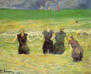 Women bathing (Dieppe) by Paul Gauguin — seascapes oil painting wall art, Impressionism