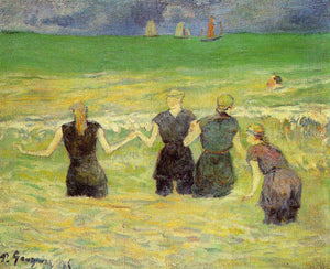 Women bathing (Dieppe) - Paul Gauguin