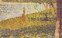 Women by the Water by Georges Seurat — hand-painted botanical oil painting reproduction on canvas