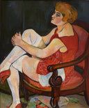 Women in white stockings by Suzanne Valadon — male oil painting wall art, Post Impressionism