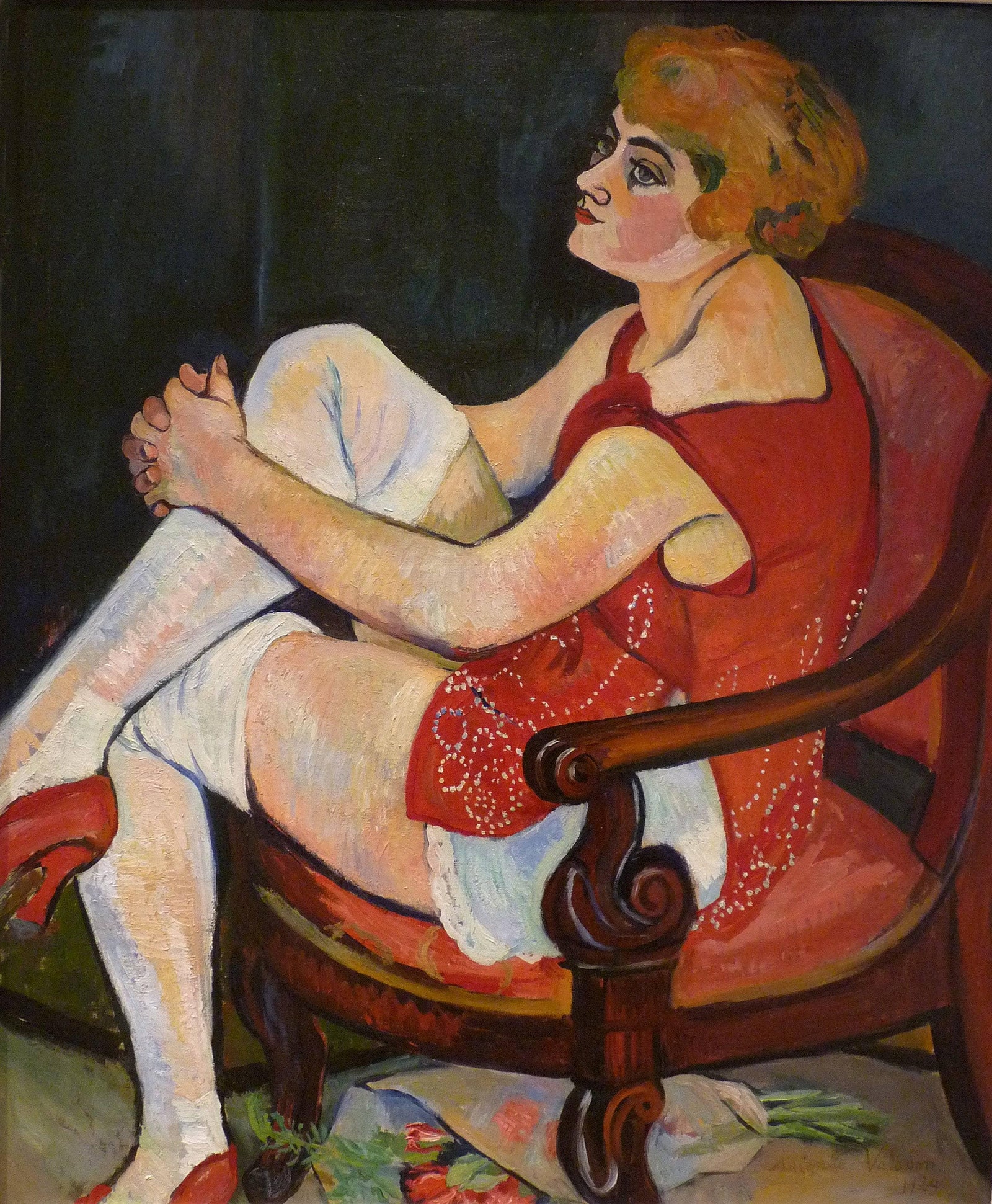 Women in white stockings