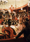 Women of Paris: The Circus Lover by James Tissot — hand-painted portrait oil painting reproduction on canvas