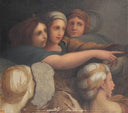 Women's Group by Jean Auguste Dominique Ingres — hand-painted portrait oil painting reproduction on canvas