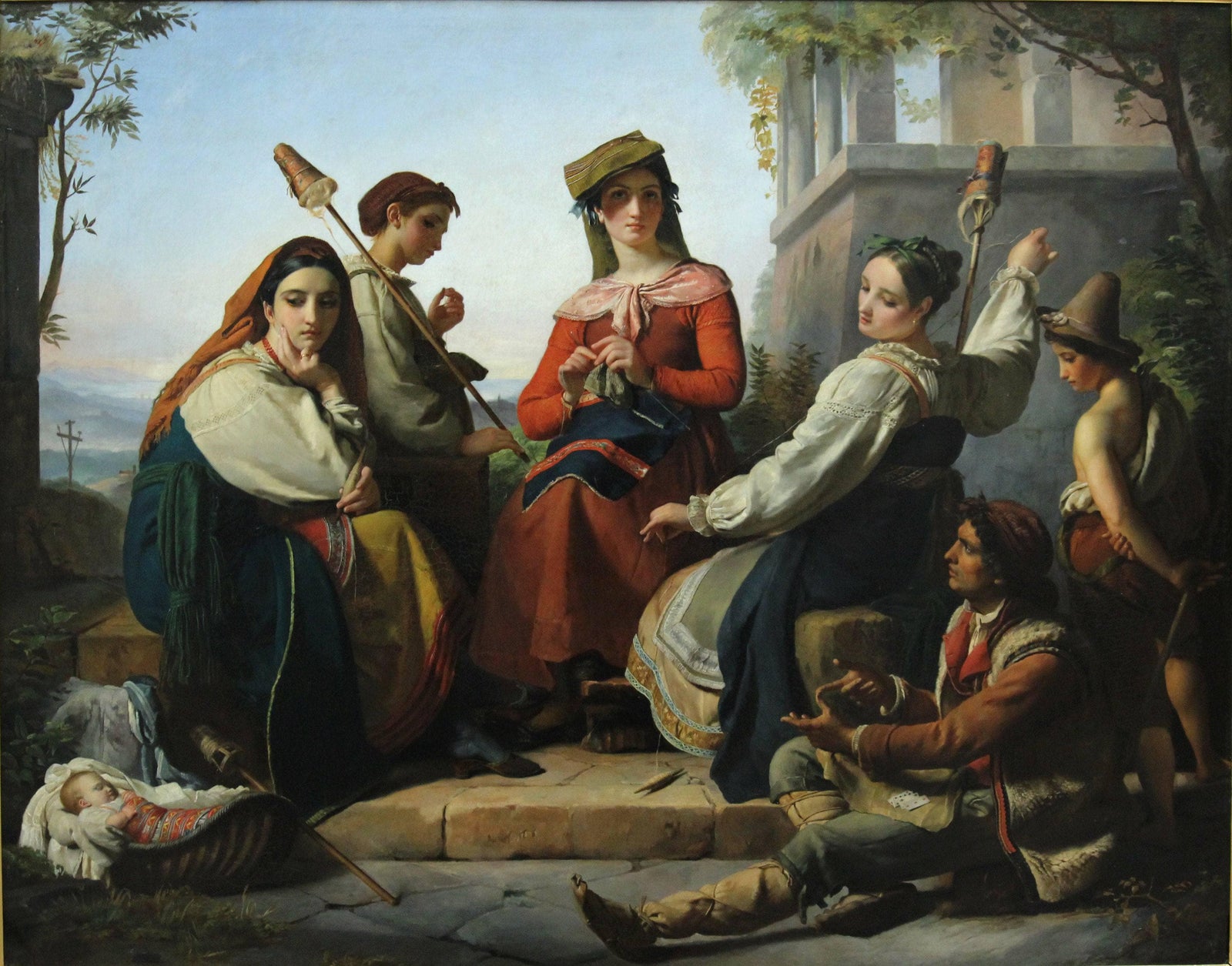 Women spinning in Fondi