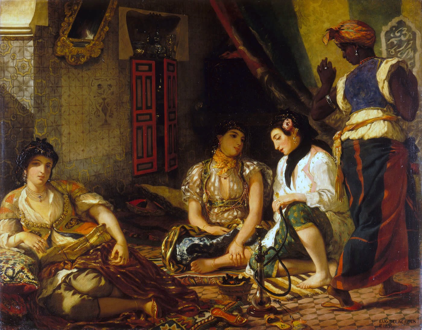 The Women of Algiers in their Apartment - Eugene Delacroix