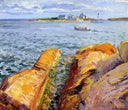 Wonson's Rocks and Ten Pound Island by John French Sloan — ships oil painting wall art, Realism