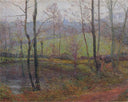 Wooded Landscape by Gustave Loiseau — hand-painted botanical oil painting reproduction on canvas