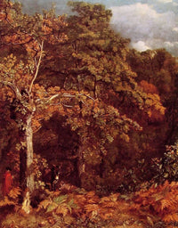 Wooded Landscape by John Constable — hand-painted botanical oil painting reproduction on canvas