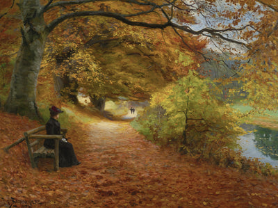 Wooded Path in Autumn in kitchen