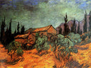 Wooden Sheds by Vincent van Gogh — hand-painted landscape oil painting reproduction on canvas