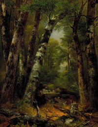 Woodland Glen by Asher Brown Durand — hand-painted botanical oil painting reproduction on canvas