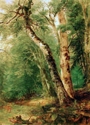 Woodland Interior by Asher Brown Durand — forest oil painting wall art, Romanticism