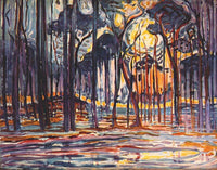 Woods near Oele by Piet Mondrian — hand-painted abstract oil painting reproduction on canvas
