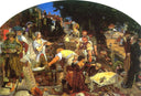 Work by Ford Madox Brown — hand-painted botanical oil painting reproduction on canvas