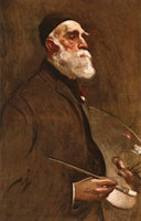 Worthington Whittredge by John White Alexander — male oil painting wall art, Realism