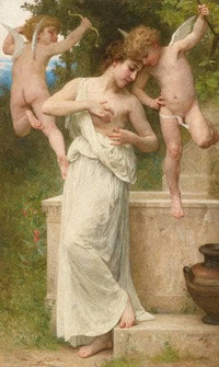 Wounds of Love by William-Adolphe Bouguereau — hand-painted cultural oil painting reproduction on canvas