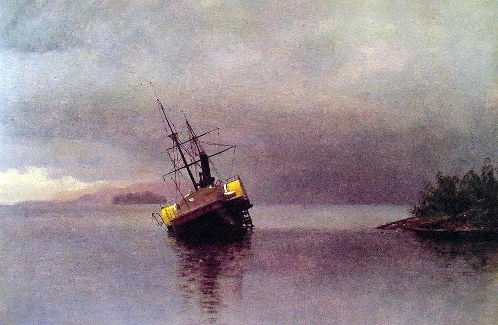 Wreck of the 'Ancon' in Loring Bay, Alaska